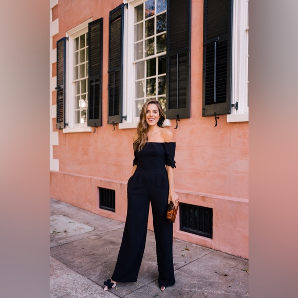 NWT Gal Meets Glam black jumpsuit - Picture 2 of 5